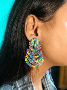 Peacock Style Earings
