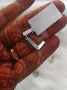 925 Silver Alphabet Pendant Wth Hallmark