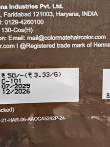 Color Mate &amp; Himalaya Hair Pack