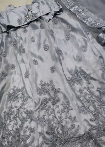 Elegant Grey Lehenga Choli Set