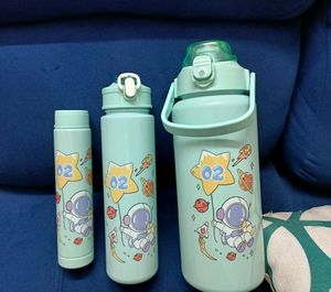 3 in 1 Motivation Bottle Space Theme Des