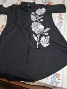 Black Embroidered coord set
