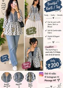 Boho Print Tie-Up Kurta