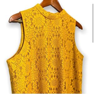 Forever 21 | Mustard Yellow Floral Sheath Dress