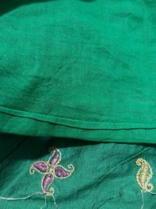 Emerald Green Kurta with Embroidery