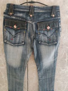 Denim Capri For Women Waist Size 32inch