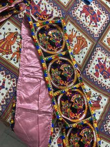 Embroidered short Lehenga Choli Set with duppata k