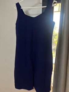 Navy Blue Sleeveless Dress