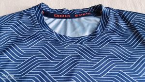 Blue Geometric Print T-Shirt
