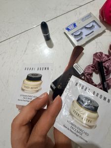 Beauty Combo with MAC Lipstick, lashes, comb etc