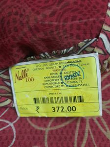 Kumkum Red Floral Light Weight Saree