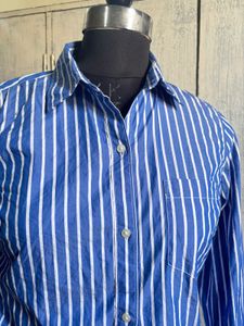 Striped Button-Up Shirt