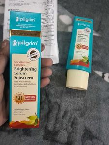 Pilgrim Brightening Serum Sunscreen SPF 50+
