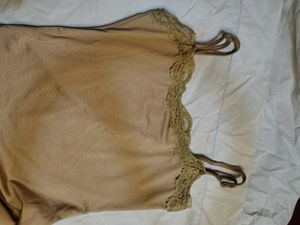 NewMe Brown Lace Spaghetti Starps Maxi Dress