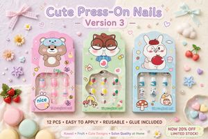 Cute Kawaii Press-On Nails