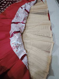 Maroon Velvet Embroidered Bridal Lehenga