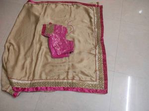 Ethnic Saree &amp; Blouse Set