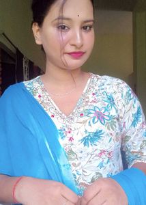 Blue Printed Kurta Set with Dupatta
