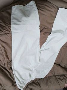 Light Green Wide-Leg Pants