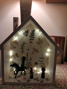 Unique Lighted House Diorama