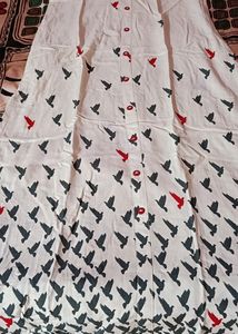White Full Length Kurti