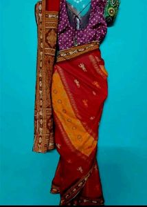 Beautiful ikkat cotton saree