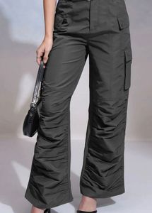 Chic Ruched Cargo Pants