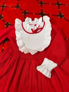 Vintage Red Knit Dress