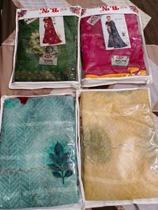 Assortment of 4 Bhel-Puri Sarees
