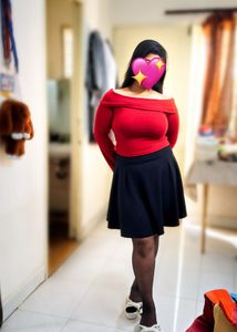 Black Flared Mini Skirt