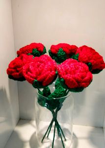 Pack Of 4 Roses And 2 Sunflower