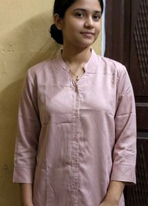 Elegant Blush Pink Silk shirt