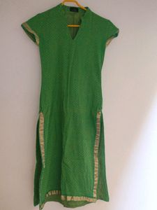 Green Kurta Set, XS