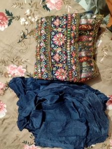 Designer Navy blue salwar suit