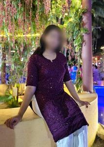 Burgundy Sequined Kurti