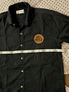 Versace Black Button-Down Shirt