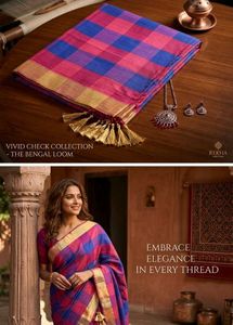 Heritage Handloom Check Saree