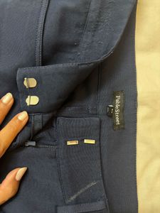 Classic Formal Navy Blue Trousers