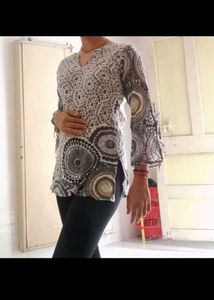 Printed Long Sleeve Top
