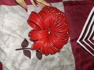 red glass bangles
