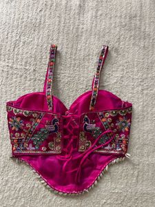 Navratri Designer Embroidered Peacock Blouse