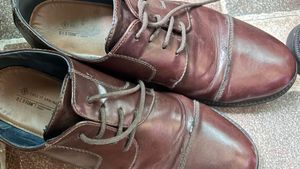 Men's Brown Leather Oxford Shoes formal