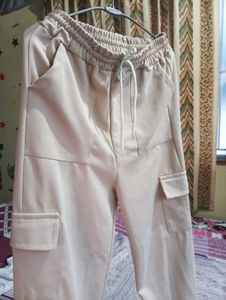 Beige Cargo Pants