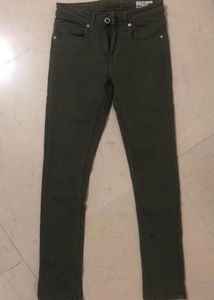 Olive Green Slim Fit Chinos