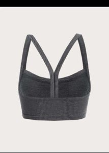 Stylish Gray Sports Bra