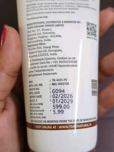 7Days Natural Good Bye Pigmentation Cream
