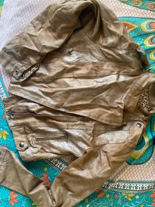 Stylish Snake Skin Faux Leather Jacket