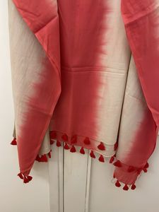 Boho Tie-Dye Dupatta with Tassels