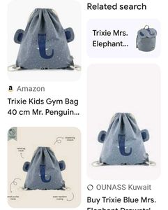 Cute Elephant Drawstring Bag