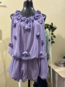 Purple Floral Top